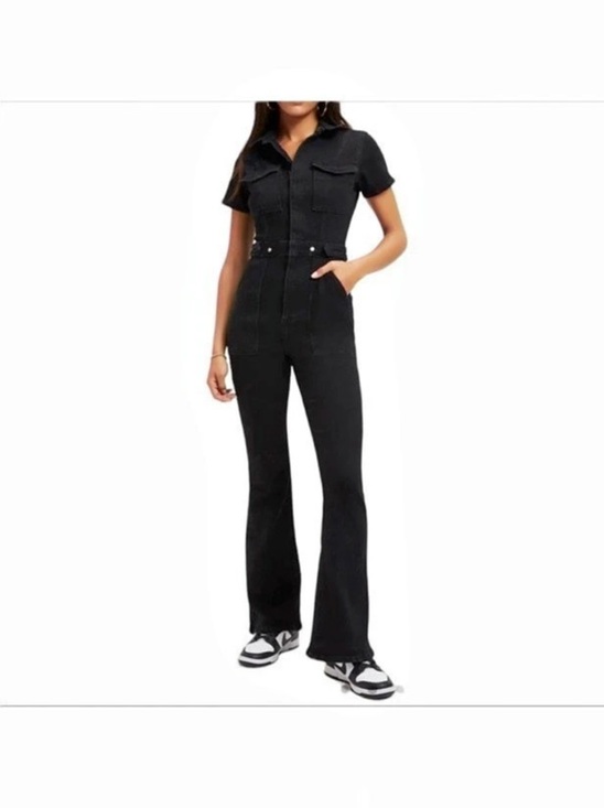 Good American Pants - Good American Stretch Denim Jumpsuit